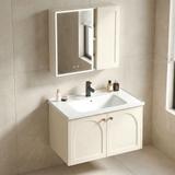 Conjunto de muebles de baño con lavabo Denver 60cm Creme