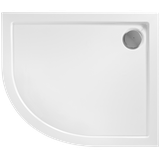 Cabine de douche REA Look Chrome 80x100 + Receveur de douche Look White