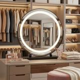 Zrkadlo LED MAKE-UP Black 40 cm