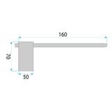 Halter für Toilettenpapier Tomi 5809 Brush Nickle