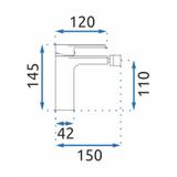 Bidet faucet Rea Hass Gold