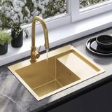 Zlewozmywak stalowy REA Fin Złoty szczotkowany