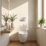 Potinkinis WC Rėmo Komplektas Slim 024N su HD Satin Mygtuku