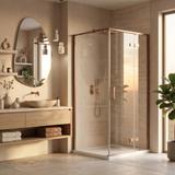 Shower enclosure Rea Bruno 90x90 Brush Copper