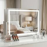 Lustro LED Studio Białe 58x45