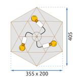 Deckenplatte Black Gold APP1094-3C