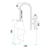 Wandleuchte Kinkiet APP1766-1W Roségold
