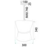 Hängelampe APP1504-1CP WHITE