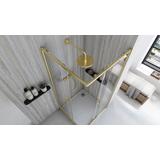 Duschkabine Rea City 80 x 100 Brush Gold