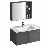 Conjunto de muebles de baño con lavabo Denver 80cm Grey