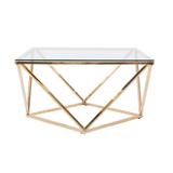 Stolik kawowy szklany Glamour Gold CS-14G