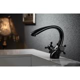 Torneira para lavatório antiga Rea Retro preta baixa