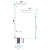 Baterie pentru baie Rea Ontario Brush Copper