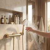 Bateria prysznicowa REA Rivo Złota Szczotkowana