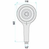 Dušo galvutė Rea JS-019 BRUSH NICKLE
