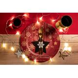 Pokrowiec na sztućce Świąteczny 4 szt. Gwiazda Czarna