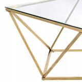 Stolik kawowy szklany Glamour Gold CS-14G