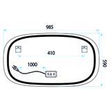 Lustro ścienne LED 100x60cm TOP-4