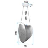 Люстра LED wood LHJ055-1CP
