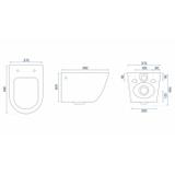 Misa WC podwieszana Rea Olivier