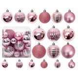 BOMBKI CHOINKOWE ROSE RED 36SZT 311433