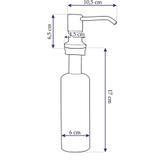 Dozator za tekući sapun Rea Black 322102