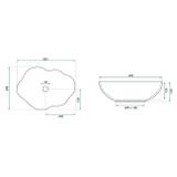 Lauapealne kraanikauss Rea Pearl Ruststone