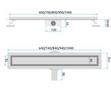 REA Neox pro Linear Drain BRUSHED GOLD 90