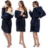 Bathrobe Jordan Navy-Grey M