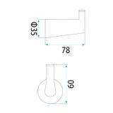 Wieszak łazienkowy 16204 Vibe Złoty Szczotkowany