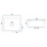 Кухненска мивка Rea Lin  grey