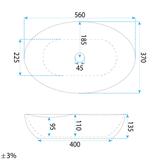 Νιπτήρας Rea Emilia Grid 56 x 37 x 13.5 εκ.
