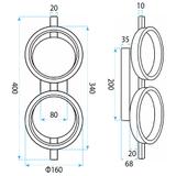 Kinkiet ścienny LED APP1917-W Czarny