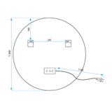 LED sienas spogulis 80cm HZJ080