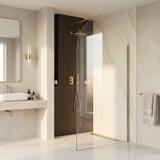 Shower screen Rea Heaven Brush Gold 90