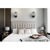 Lampa kinkiet ścienny metalowy kryształ APP512-1W Czarna