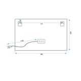 LUSTRO ŚCIENNE LED 80x60cm P10407