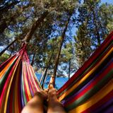 Hamak 1-osobowy z poprzeczką 40cm 400257 Yellow