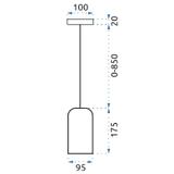 Hängelampe APP996-1CP B WHITE