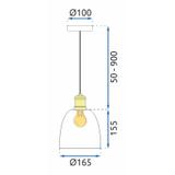 Deckenlampe APP1006-1CP WHITE U
