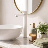 Bateria Umywalkowa REA BLOOM Biała Chrom Wysoka