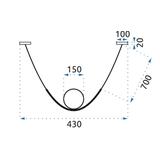 Hängelampe Gold Glas APP689-1CP