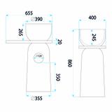 Freestanding basin REA Azalia