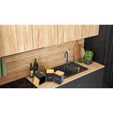 Zestaw 3 pojemników kuchennych Czarne 391890