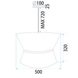 Hängelampe APP1503-1CP BLACK