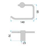 Suport hârtie igienică A62309RG OTTO Copper