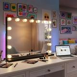 Lustro LED Hollywood Czarne 80x60