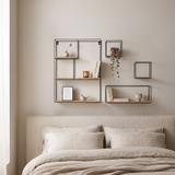 Zestaw 4 półek ściennych LOFT Metalowe Industrial 391883