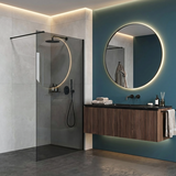 Tuš zaslon Rea Flexi Grey / Black 110