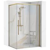Shower enclosure SOLAR GOLD Brush 100x80